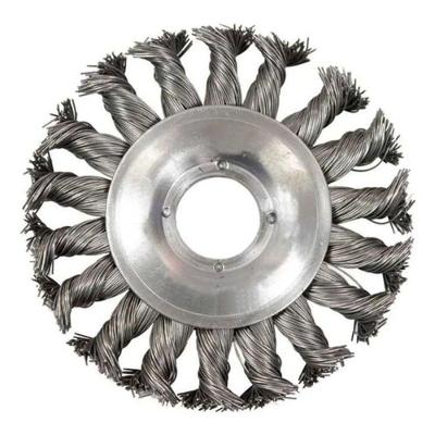 Escova Circular Aço Torcido 6 Limpeza Superfícies Metálicas Latão MTX
