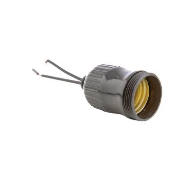 Soquete com Rabicho E27 10 Unidades Preto Ilumi Materiais Elétricos