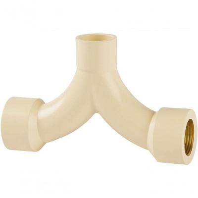 Tê Misturador CPVC Flowguard Condução Água Quente e Fria Bege Amanco 22MM X 3-4