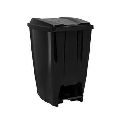 Lixeira Plastica com Pedal 3070 7L Plastico Preto Jaguar