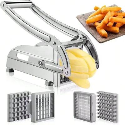 Cortador de Legumes Kangur com Corte em Palito para Batata Frita e Legumes Cinza