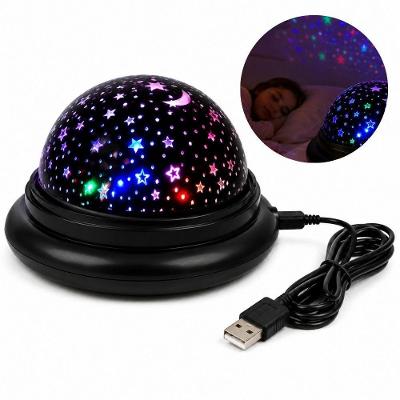 Abajur Projetor Estrelas Infantil Mini Led 10 Luzes Efeito Ceu Estrelado Luz Noturna Preto Yeet