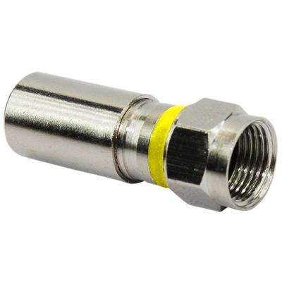 Conector para Cabo Coaxial RG6 por Compressão 10 Conectores Coaxiais RG6 Pix