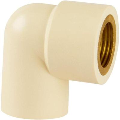 Joelho CPVC 90 Graus Transição Fêmea 22mm X 3-4 com Rosca Branco Amanco