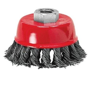 Escova Copo 2.1-2 Mtx com Rosca M14 para Limpeza de Metais 10000 RPM Inox