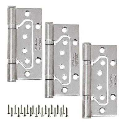 Dobradiça de Sobrepor 884 4x3 Alta Resistência à Corrosão Inox Silvana 3 Unidades