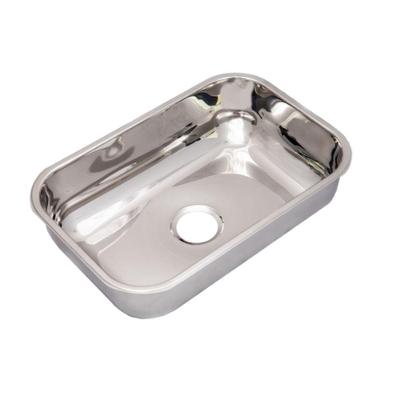 Cuba de Embutir N1 Retangular Aço Inox 430 Brilhante 46x30x11CM Açocubas