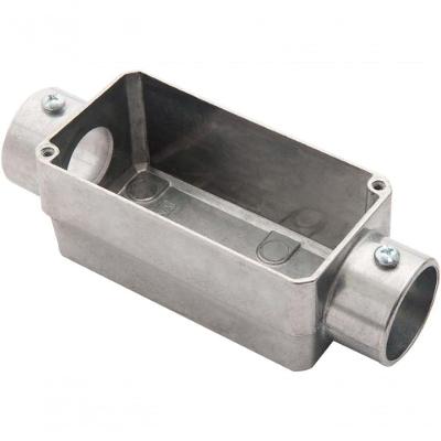 Condulete Fixo Versátil 1 sem Tampa Alta Resistência Cinza Tramontina 6,0CM