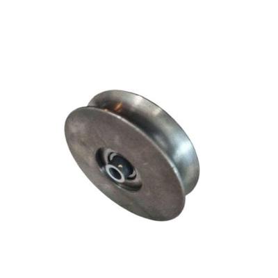 Roldana de Ferro Maciça 75MM Tipo U 3-4'' com Bucha Metalúrgica Ferrosul