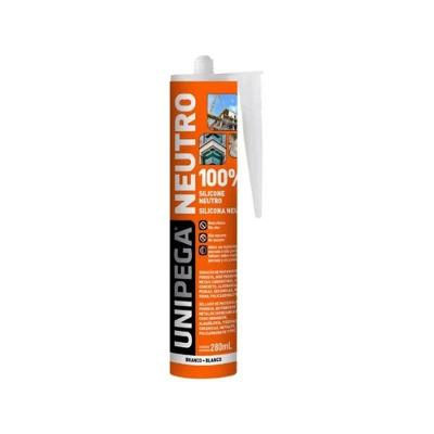 Selante Silicone Neutro Vedação e Colagem Alta Performance Transparente Unipega 260G