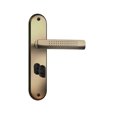 Fechadura de Embutir para Porta de Madeira Dots WC F-2800-64 Bronze Latonado Aliança Importação