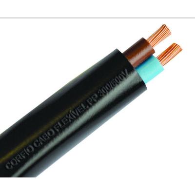 Cabo Elétrico PP 2x1,00mm Até 500V Metro Dois Condutores Corfio