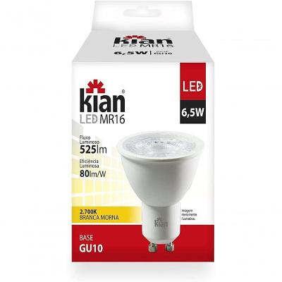 Lâmpada LED 16273-11296 Dicróica 6W 420 Lúmens 3000K Kian