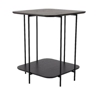 Mesa Lógica Alta Apoio Lateral Retangular MDF Aço 55CM Preto Nacional Móveis