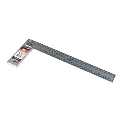 Esquadro 14186 Medição e Marcação de Ângulos Retos Cabo Alumínio Aço Inoxidável Max Ferramentas