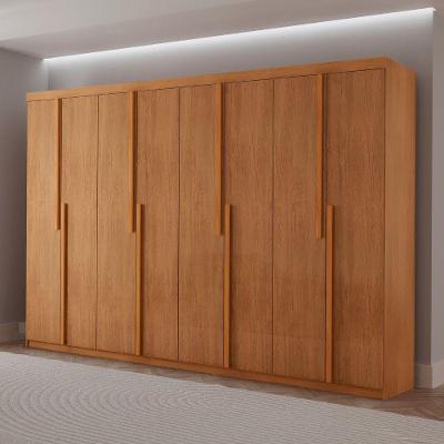Guarda Roupa Casal Quioto 8 Portas Giratórias 4 Gavetas MDF Moderna