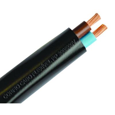 Cabo Elétrico PP 3x1,00mm 500V Baixa Tensão Polipropileno Cabo Pp 3x 1,00mm 500v Corfio