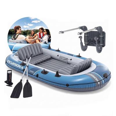 Barco Bote Inflável Excursion 4 para Passeios Pesca Lazer 4 Pessoas 500kg Intex