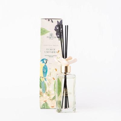 Difusor Orquídea Negra e Flor de Laranjeira com Flor Cerâmica Branco Reserva Brasil 260ML