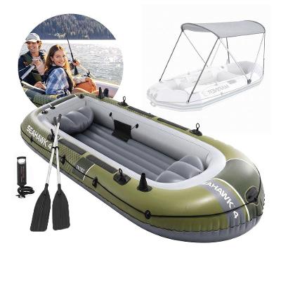 Barco Bote Inflável Seahawk 4 para 4 Pessoas com Capota PVC Super Tough 400kg Intex