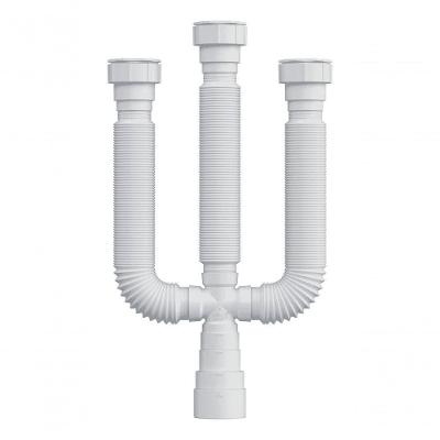 Sifão Sanf Universal Triplo com Corpo Sifonado Branco Herc