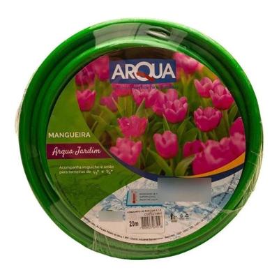 Mangueira de Jardim 7-16 X 1,5mm 20 Metros Verde com PVC Flexível Dupla Camada Arqua