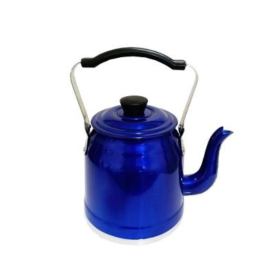 Chaleira de Alumínio Azul Brilhante 1,6 Litros Docesar Cozinha Azul Docesar 1,6L de Alumínio Azul