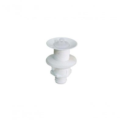 Válvula de Lavatório sem União ABS 1 76mm Branco Astra com Tampa