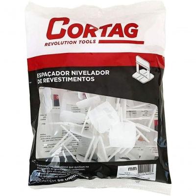 Espaçador Nivelador Cortag Tradicional Reutilizável 1,5MM 50 Peças