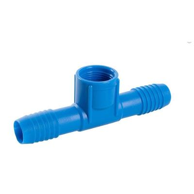 Tee Interno para Irrigação 1-2 Condução de Água Azul Plasbohn com 25 Unidades