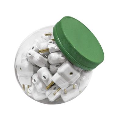 Plugue Macho 2 Polos com Cabo 10A 60 Pecas Cinza Ilumi Materiais Eletricos
