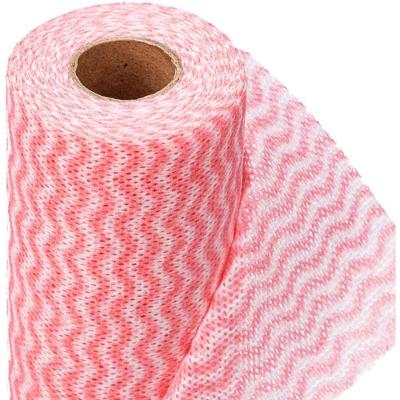 Rolo de Pano Multiuso Btn49066 Alta Absorção Enxágue Rápido Íons de Prata 25 Panos Vermelho Bettanin