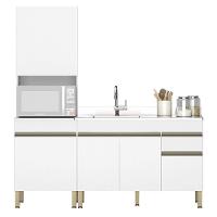 Paneleiro E Balcão Gabinete Com Pia 120cm Lina K02 Supremo - Mpozenato - 1