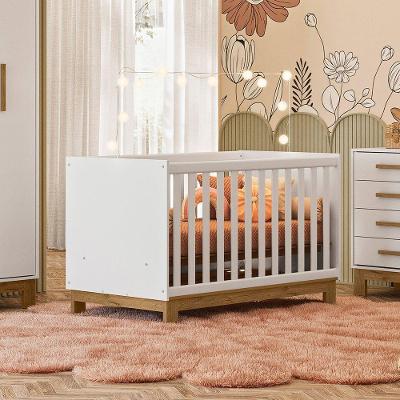 Berço Mini Cama Q Encanto Slim com Suporte para Mosquiteiro Branco Qmovi