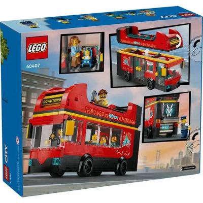 Blocos de Montar City 60407 Conjunto Lego City Onibus Panoramico Vermelho Lego