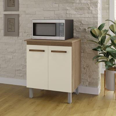 Balcão Multiuso Serena 2 Portas MDP 70CM Savana Off White Moblis Móveis