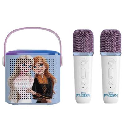 Karaokê Infantil Bluetooth Frozen 83075 com Função Amplificadora Luzes LED Candide