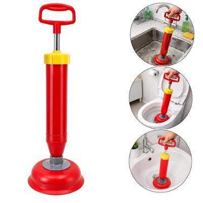Desentupidor Tipo Bomba de Sucção com Ventosa Plástico e Borracha Pia Ralo Vaso Esgoto Yeet