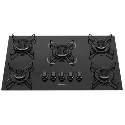 Cooktop a Gás Itatiaia Essencial 5 Bocas Vidro Temperado Preto Bivolt