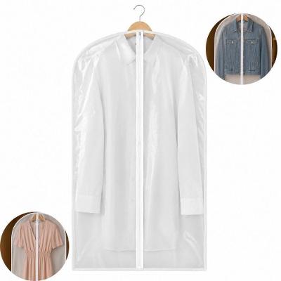 Capa Protetora para Roupas Longas Pvc Transparente com Ziper Frontal Organizador Armario Kangur