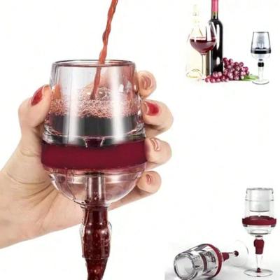 Aerador de Vinho Wine Aerator Taça Oxigenação Rápida em Polipropileno Portátil Vermelho Kangur