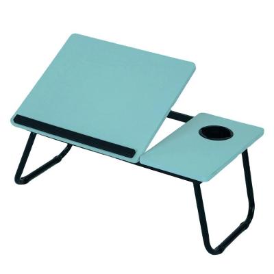 Mesa para Laptop Dobrável Multifuncional Azul Moderno sem Gavetas MDF-MDP Kangur
