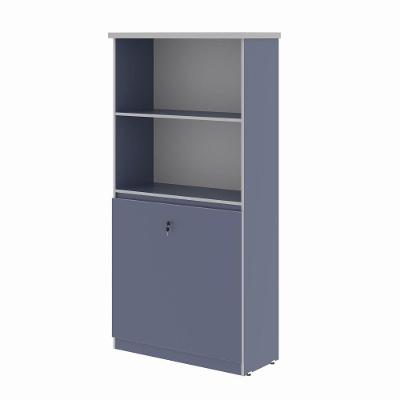 Estante Opala 2 Portas 3 Prateleiras MDF MDP Azul Plata Móveis