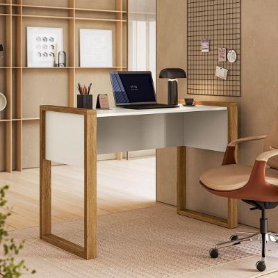 Mesa para Computador Villa Aurora Home Office 107,5CM Off White Qmovi