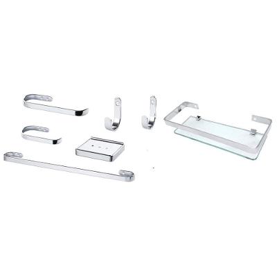 Kit de Acessórios para Banheiro TH SHOP 2 Kits 14 Peças Alumínio Maciço Polido Marini