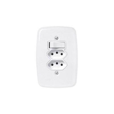 Interruptor e Tomada Linha Ideale Tecla 20A 2 Tomadas 10A Placa 4x2 OEM