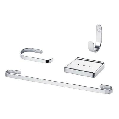Kit Banheiro TH SHOP Linha Dourada Alumínio Macico Polido Aço Inox Marini