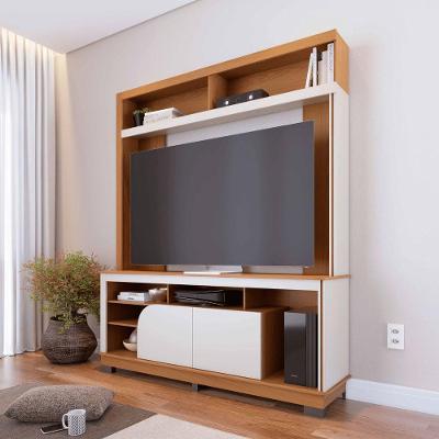Estante para TV Nora 2 Portas 2 Prateleiras MDP MDF 160CM Freijo Off White Matte