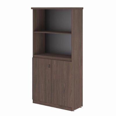 Estante Safira 2 Portas 3 Prateleiras 3 Nichos MDF MDP Freijó 82CM
