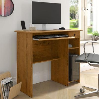 Mesa para Computador Retangular Vale Verona TH SHOP Moderno 1 Gaveta 65CM Freijó EJ Móveis